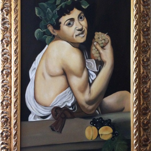 Caravaggio, riproduzione Bacchino malato © Silvana Martini
