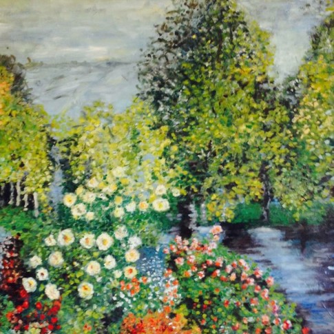 Paesaggio di Monet, riproduzione © Silvana Martini